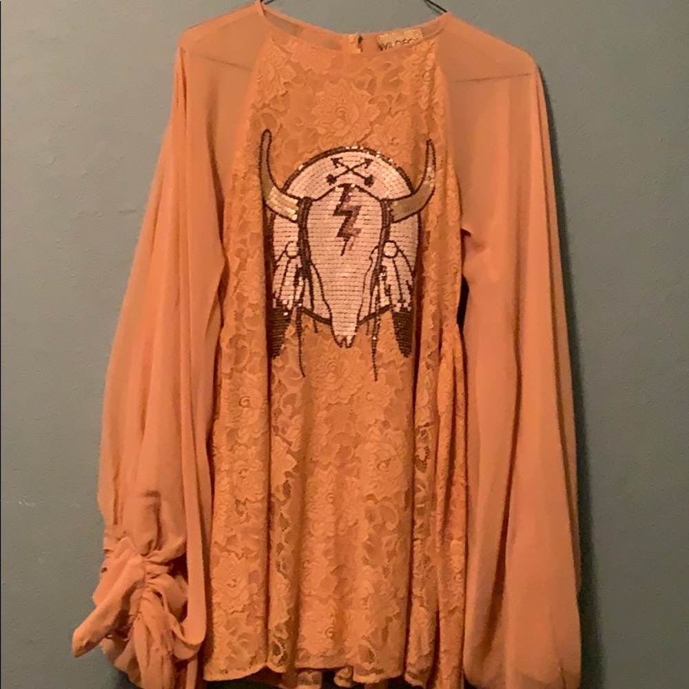 Wildfox White Label Texas Tan  Goth Dress